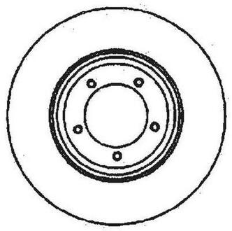 FORD Диск тормозной передн. TRANSIT 86- 254 14,3 12.9 Jurid 561378JC