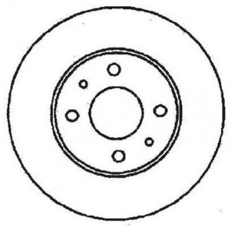 561380JC Jurid Диск тормозной PANDA II/PUNTO 240mm BRAVO/MAREA/SEICENTO/TIPO/TEMPRA