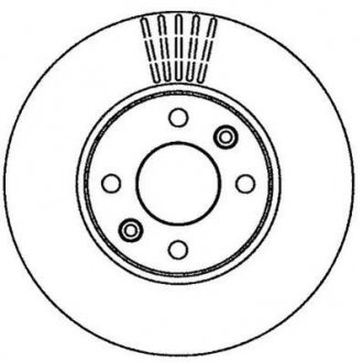 562268JC Jurid Диск тормозной CLIO III MEGANE II MODUS