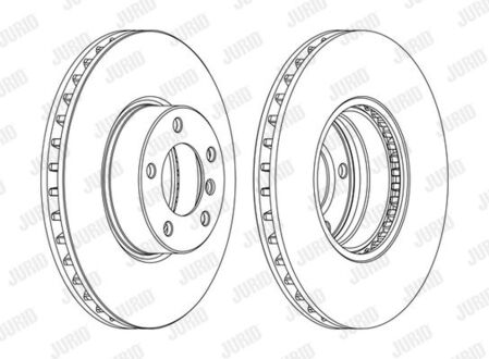 562384JC1 Jurid Диск тормозной BMW E39 !