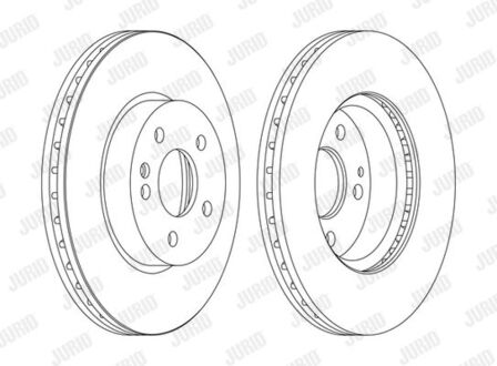 562392JC1 Jurid Диск тормозной ! .