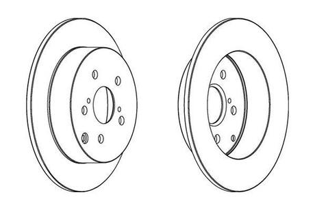 562415JC Jurid JURID TOYOTA Диск тормозной задн.Corolla 01-