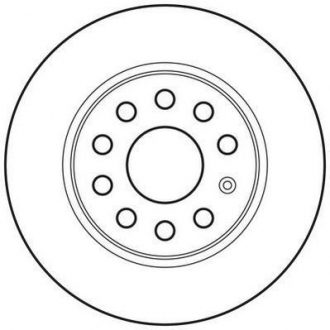 562614JC Jurid Диск тормозной skoda octavia 08-,superb 08-; vw caddy 2010-; seat leon 05- задн. (пр-во jurid)