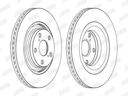 562726JC-1 Jurid JURID TOYOTA Диск тормозной передн.Avensis 2.0D-4D/2.2D-4D 08-