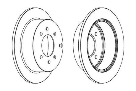 563042JC Jurid JURID HYUNDAI Диск тормозной задн.Matrix,Sonata IV,Kia Magentis 01-