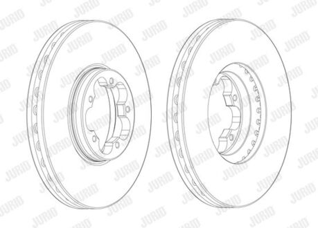 563124J-1 Jurid JURID FORD диск тормозной передн TOURNEO CUSTOM, TRANSIT CUSTOM V362