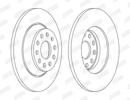 563168JC Jurid Диск тормозной AU/SE/SK/VW tyі