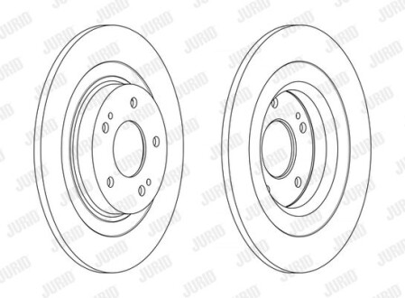 CITROEN диск гальм. передній C4 Aircross, MITSUBISHI ASX Jurid 563216JC