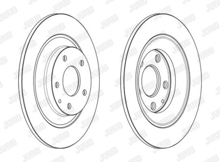 MAZDA гальмівний диск задн.CX-5 11- Jurid 563232JC (фото 1)