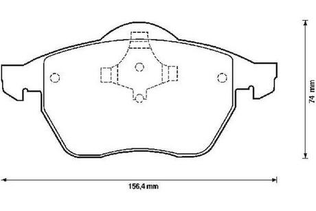 571900J Jurid JURID Колодки тормозные передние SHARAN,FORD GALAXY 95-