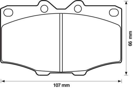 572178J Jurid JURID TOYOTA Тормозные колодки Hilux,4-Runner