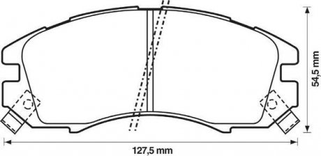 572275J Jurid 572275j колодки тормозные