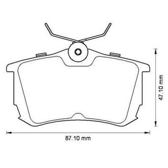 572520J Jurid JURID TOYOTA Тормозные колодки задн. Corolla 1.4/1.9 00-