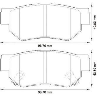 572557J Jurid JURID Тормозные колодки задн. KIA Soul