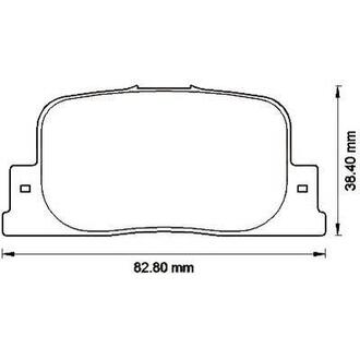 572559J Jurid JURID TOYOTA Тормозные колодки задн.Camry CV2 96-,Camry MCV3 01-