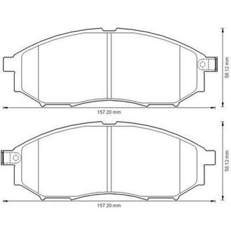 572575J Jurid JURID NISSAN Тормозные колодки передн.Murano,Navara,Pathfinder 05- сист.Sumitomo