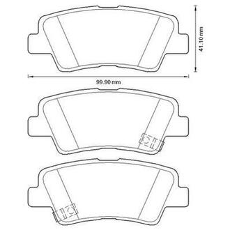 572629J Jurid JURID KIA Тормозные колодки задн.Carens,Ceed,Soul,Hyundai i10,20,30,40,Tucson