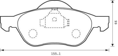 RENAULT Тормозные колодки передние Laguna II,III,Megane II,Scenic II 1.5dCi/2.0 16V 01- Jurid 573016J