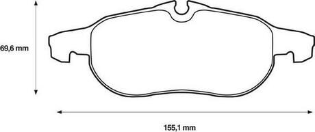 573089J Jurid JURID OPEL Колодки тормозные передние VECTRA 02-