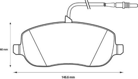 573096J Jurid JURID CITROEN Тормозный колодки передние CITROEN C8 02-