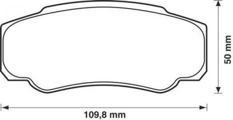 Гальмівні колодки, дискове гальмо (набір) Jurid 573115J