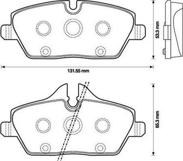 573137J Jurid JURID BMW Тормозные колодки передн.1 E87 04-,Moni Cooper,One,Clubman