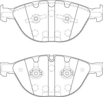 Гальмівні колодки, дискові Jurid 573150JC