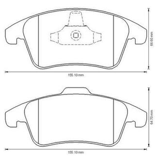 573193J Jurid JURID CITROEN Тормозные колодки передние C4 Picasso,Grand Picasso,DS4,5,Peugeot 5008 06-