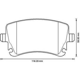 573220J Jurid JURID VW Тормозные колодки задн.Audi A4/A6/A8 04-T5 03-