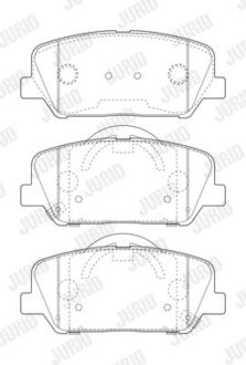 573407J Jurid Тормозные колодки, дискове гальмо (набір)
