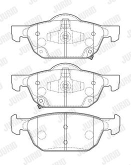 573670J Jurid JURID Колодки торм пер HONDA Accord 08-