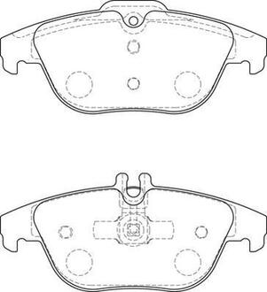 Тормозные колодки зад. DB C204 07- Jurid 573735J