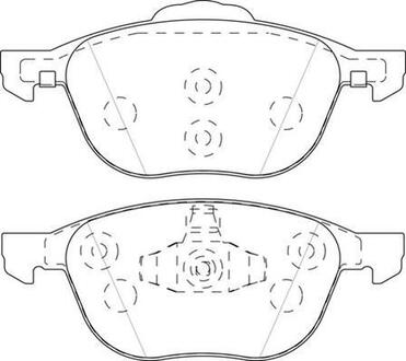 573753J Jurid JURID FORD Тормозные колодки передн.C-Max,Focus II,III,Kuga I,II Mazda 3,5,Volvo 03-