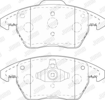 573852J Jurid JURID AUDI Торм колодки передн. A1 1.8 TFSI 15-18, SEAT IBIZA IV SC 1.8 TSI Cupra 15-16, VW BEETLE 2.0 TDI 14-18