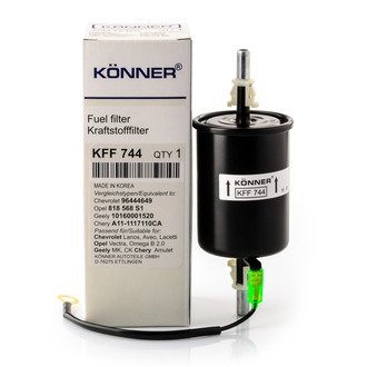 KFF744 Könner Фільтр очищення палива бензиновий корпусний (с дро