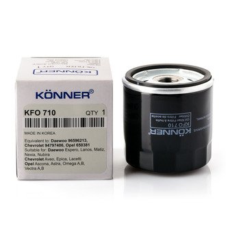 KFO-710 Könner Фильтр масляный DAEWOO, CHEVROLET AVEO, LANOS, NEXIA, NUBIRA, LACETTI