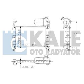 101500 KALE OTO RADYATOR KALE FIAT Радиатор охлаждения Tempra,Tipo 1.4/1.6 88-