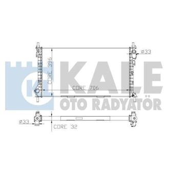 174799 KALE OTO RADYATOR Радиатор охлаждения Ford Transit Connect