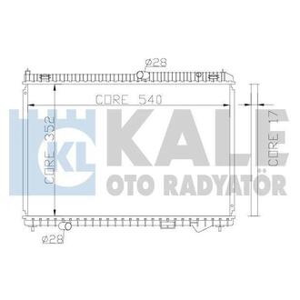 341945 KALE OTO RADYATOR KALE FORD Радиатор охлаждения B-Max,Fiesta VI,Transit Courier 1.4/2.0 12-