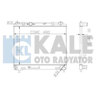 342140 KALE OTO RADYATOR KALE TOYOTA Радиатор охлаждения Yaris 1.4 D-4D 05-