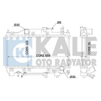 342190 KALE OTO RADYATOR KALE TOYOTA Радиатор охлаждения с АКПП Avensis 2.0 97-