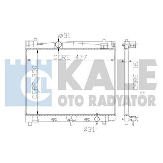 342210 KALE OTO RADYATOR KALE TOYOTA Радиатор охлаждения с АКПП Yaris 1.0/1.3 05-