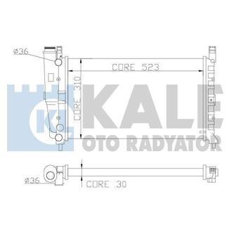 342265 KALE OTO RADYATOR KALE FIAT Радиатор охлаждения Fiorino 1.4/1.6 94-