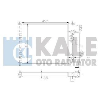 342270 KALE OTO RADYATOR KALE FIAT Радиатор охлаждения Brava,Marea 1.4/1.6