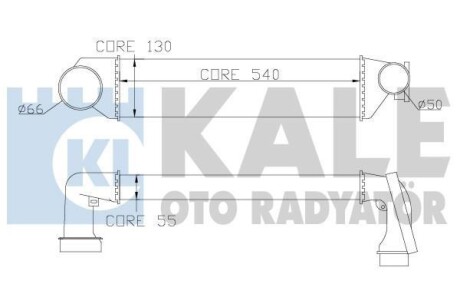 KALE BMW Интеркулер 3 E46 318d/330xd 00- KALE OTO RADYATOR 343300