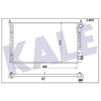 346110 KALE OTO RADYATOR KALE FIAT Радиатор охлаждения Doblo 1.4/1.6/1.9D 01-