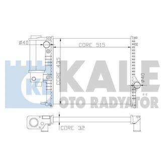 348900 KALE OTO RADYATOR KALE BMW Радиатор охлаждения 5 E34 2.0/2.5