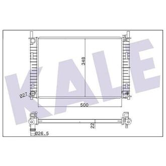 349500 KALE OTO RADYATOR KALE FORD Радиатор охлаждения Fiesta V,Fusion 1.25/1.6 01-,Mazda 2