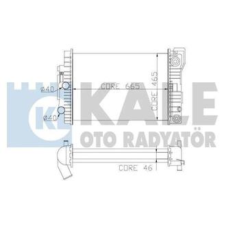 351500 KALE OTO RADYATOR KALE DB Радиатор охлаждения S-Class W140 3.2 91-