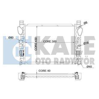 351800 KALE OTO RADYATOR KALE DB Радиатор охлаждения S-Class W220 3.2/6.0 99-